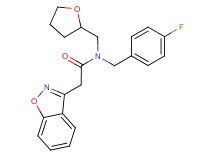 2-(1,2-benzisoxazol-3-yl)-N-(4-fluorobenzyl)-N-(tetrahydrofuran-2-ylmethyl)acetamide