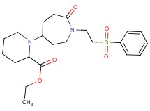 ethyl 1-{7-oxo-1-[2-(phenylsulfonyl)ethyl]-4-azepanyl}-2-piperidinecarboxylate