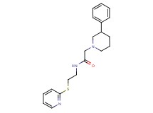 2-(3-phenyl-1-piperidinyl)-N-[2-(2-pyridinylthio)ethyl]acetamide