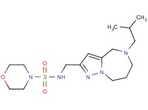 N-[(5-isobutyl-5,6,7,8-tetrahydro-4H-pyrazolo[1,5-a][1,4]diazepin-2-yl)methyl]morpholine-4-sulfonamide