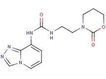 N-[2-(2-oxo-1,3-oxazinan-3-yl)ethyl]-N'-[1,2,4]triazolo[4,3-a]pyridin-8-ylurea