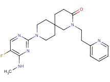 9-[5-fluoro-4-(methylamino)pyrimidin-2-yl]-2-(2-pyridin-2-ylethyl)-2,9-diazaspiro[5.5]undecan-3-one