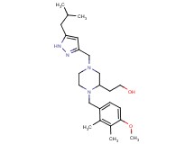 2-[4-[(5-isobutyl-1H-pyrazol-3-yl)methyl]-1-(4-methoxy-2,3-dimethylbenzyl)-2-piperazinyl]ethanol