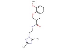 N-[2-(3,5-dimethyl-1H-1,2,4-triazol-1-yl)ethyl]-8-methoxy-3-chromanecarboxamide