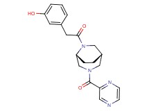 3-{2-oxo-2-[(1S*,5R*)-3-(2-pyrazinylcarbonyl)-3,6-diazabicyclo[3.2.2]non-6-yl]ethyl}phenol