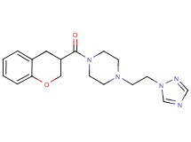 1-(3,4-dihydro-2H-chromen-3-ylcarbonyl)-4-[2-(1H-1,2,4-triazol-1-yl)ethyl]piperazine