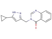 3-[(5-cyclopropyl-1H-pyrazol-3-yl)methyl]quinazolin-4(3H)-one