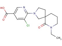 5-chloro-6-(7-ethyl-6-oxo-2,7-diazaspiro[4.5]dec-2-yl)nicotinic acid