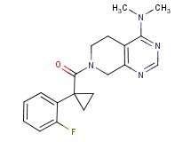 7-{[1-(2-fluorophenyl)cyclopropyl]carbonyl}-N,N-dimethyl-5,6,7,8-tetrahydropyrido[3,4-d]pyrimidin-4-amine