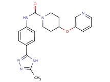 N-[4-(5-methyl-4H-1,2,4-triazol-3-yl)phenyl]-4-(pyridin-3-yloxy)piperidine-1-carboxamide