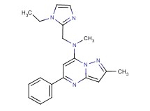 N-[(1-ethyl-1H-imidazol-2-yl)methyl]-N,2-dimethyl-5-phenylpyrazolo[1,5-a]pyrimidin-7-amine