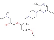 1-(dimethylamino)-3-(2-{[4-(3,6-dimethyl-2-pyrazinyl)-1-piperazinyl]methyl}-4-methoxyphenoxy)-2-propanol