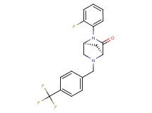 (1S*,4S*)-2-(2-fluorophenyl)-5-[4-(trifluoromethyl)benzyl]-2,5-diazabicyclo[2.2.1]heptan-3-one