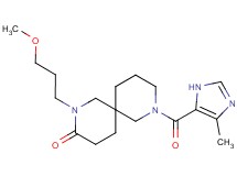 2-(3-methoxypropyl)-8-[(4-methyl-1H-imidazol-5-yl)carbonyl]-2,8-diazaspiro[5.5]undecan-3-one
