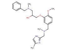 1-[benzyl(methyl)amino]-3-[2-methoxy-5-({methyl[(4-methyl-1H-imidazol-2-yl)methyl]amino}methyl)phenoxy]-2-propanol