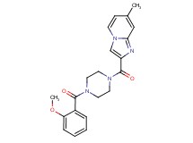 2-{[4-(2-methoxybenzoyl)-1-piperazinyl]carbonyl}-7-methylimidazo[1,2-a]pyridine trifluoroacetate