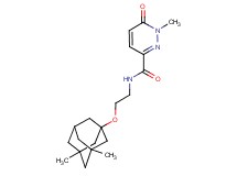 N-{2-[(3,5-dimethyl-1-adamantyl)oxy]ethyl}-1-methyl-6-oxo-1,6-dihydro-3-pyridazinecarboxamide