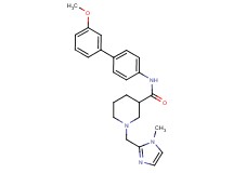 N-(3'-methoxy-4-biphenylyl)-1-[(1-methyl-1H-imidazol-2-yl)methyl]-3-piperidinecarboxamide
