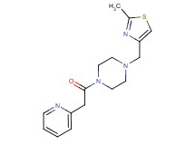 1-[(2-methyl-1,3-thiazol-4-yl)methyl]-4-(pyridin-2-ylacetyl)piperazine