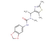 N'-1,3-benzodioxol-5-yl-N-[1-(2,5-dimethyl-1,3-thiazol-4-yl)ethyl]-N-methylurea