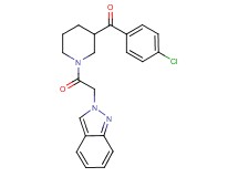 (4-chlorophenyl)[1-(2H-indazol-2-ylacetyl)-3-piperidinyl]methanone