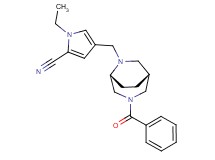 4-{[(1R*,5R*)-3-benzoyl-3,6-diazabicyclo[3.2.2]non-6-yl]methyl}-1-ethyl-1H-pyrrole-2-carbonitrile