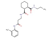 (1S*,2R*)-N-{3-[(2-methylphenyl)amino]-3-oxopropyl}-N'-propylcyclohexane-1,2-dicarboxamide