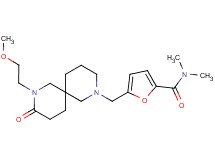 5-{[8-(2-methoxyethyl)-9-oxo-2,8-diazaspiro[5.5]undec-2-yl]methyl}-N,N-dimethyl-2-furamide