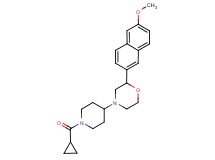 4-[1-(cyclopropylcarbonyl)piperidin-4-yl]-2-(6-methoxy-2-naphthyl)morpholine