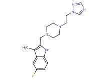 5-fluoro-3-methyl-2-({4-[2-(1H-1,2,4-triazol-1-yl)ethyl]piperazin-1-yl}methyl)-1H-indole