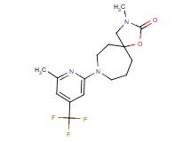 3-methyl-8-[6-methyl-4-(trifluoromethyl)-2-pyridinyl]-1-oxa-3,8-diazaspiro[4.6]undecan-2-one