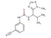 N-(3-cyanophenyl)-N'-[2-methyl-1-(1-methyl-1H-1,2,4-triazol-5-yl)propyl]urea