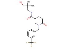 N-(3-hydroxy-2,2-dimethylpropyl)-6-oxo-1-[3-(trifluoromethyl)benzyl]-3-piperidinecarboxamide