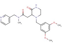 2-[1-(3,5-dimethoxybenzyl)-3-oxo-2-piperazinyl]-N-methyl-N-(3-pyridinylmethyl)acetamide