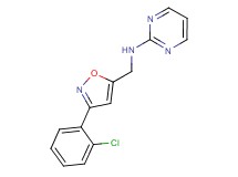 N-{[3-(2-chlorophenyl)isoxazol-5-yl]methyl}pyrimidin-2-amine