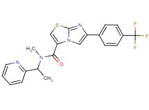 N-methyl-N-[1-(2-pyridinyl)ethyl]-6-[4-(trifluoromethyl)phenyl]imidazo[2,1-b][1,3]thiazole-3-carboxamide