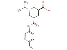 (3S*,5R*)-1-isopropyl-5-{[(6-methyl-3-pyridinyl)amino]carbonyl}-3-piperidinecarboxylic acid