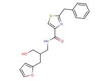 2-benzyl-N-[3-(2-furyl)-2-(hydroxymethyl)propyl]-1,3-thiazole-4-carboxamide
