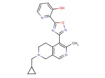 2-{3-[7-(cyclopropylmethyl)-3-methyl-5,6,7,8-tetrahydro-2,7-naphthyridin-4-yl]-1,2,4-oxadiazol-5-yl}pyridin-3-ol