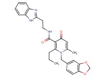 N-[2-(1H-benzimidazol-2-yl)ethyl]-1-(1,3-benzodioxol-5-ylmethyl)-6-methyl-4-oxo-2-propyl-1,4-dihydro-3-pyridinecarboxamide