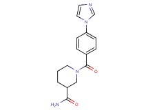 1-[4-(1H-imidazol-1-yl)benzoyl]-3-piperidinecarboxamide trifluoroacetate