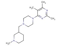 2,4,5-trimethyl-6-{4-[(1-methylpiperidin-3-yl)methyl]piperazin-1-yl}pyrimidine