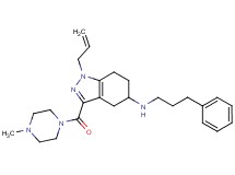 1-allyl-3-[(4-methyl-1-piperazinyl)carbonyl]-N-(3-phenylpropyl)-4,5,6,7-tetrahydro-1H-indazol-5-amine