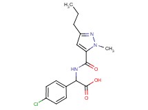 (4-chlorophenyl){[(1-methyl-3-propyl-1H-pyrazol-5-yl)carbonyl]amino}acetic acid
