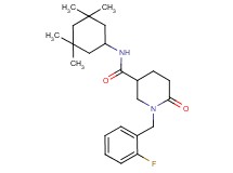 1-(2-fluorobenzyl)-6-oxo-N-(3,3,5,5-tetramethylcyclohexyl)-3-piperidinecarboxamide