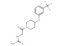 N-(2-oxo-2-{4-[3-(trifluoromethyl)phenoxy]-1-piperidinyl}ethyl)urea