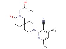 2-[2-(2-hydroxypropyl)-3-oxo-2,9-diazaspiro[5.5]undec-9-yl]-4,6-dimethylnicotinonitrile