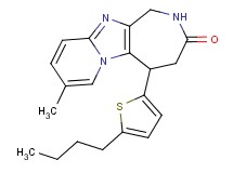 5-(5-butyl-2-thienyl)-8-methyl-1,2,4,5-tetrahydro-3H-pyrido[1',2':1,2]imidazo[4,5-c]azepin-3-one
