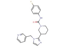 N-(4-fluorophenyl)-3-[1-(pyridin-3-ylmethyl)-1H-imidazol-2-yl]piperidine-1-carboxamide