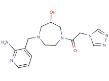 1-[(2-aminopyridin-3-yl)methyl]-4-(4H-1,2,4-triazol-4-ylacetyl)-1,4-diazepan-6-ol